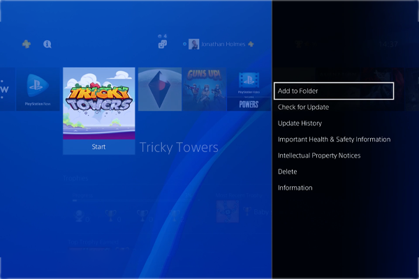 Update the PS4 software with a USB drive